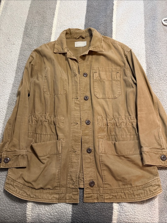 Everlane Jackets & Blazers - Everlane Tan Utility Jacket with Drawstring Waist